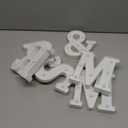 JUSTOTRY 6Pcs Mr & Mrs LED Light Up Letters, 6.2 Inch Shiny Freestanding Mr and Mrs Sign Lights for Marriage Anniversary Celebration Engagement Banquet Wedding Table Decoration (Warm White)