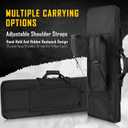 DULCE DOM 36 inch Double Rifle Case Soft Bag Gun Case, Perfect for Rifle Pistol Firearm Storage and Transportation, All Around Shooting Range Tactical Rifle Backpack, Indoor Outdoor