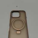 Magnetic for iPhone 16 Pro Case with Ring Stand, [10 FT Drop Protection] [Velvety Touch] Slim Translucent Matte Back Shockproof Phone Case for iPhone 16 Pro 6.3'', Bronze