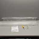 HBlife 36 Inches Invisible Wall Floating Bookshelf for Kids and Nursery, 16 Inch Stud Spacing Clear Acrylic Shelves for Figures, 3 Pack (5MM Thick)