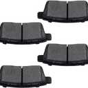 INEEDUP Ceramic Disc Brake Pads Set Rear For Ford For Edge 2007-2010,For Lincoln MKX 2007-2010,For Mazda CX-7 2007-2012,For Mazda CX-9 2007-2015 D1259(4PCS), 106501-5208-1831049024