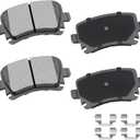 Cciyu D1108 4pcs Rear Ceramic Brake Pads Kits 2006-2013 For Audi,2009-2018 For Volkswagen