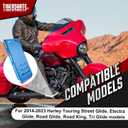 Aluminium Skid Plate Lower Engine Chassis Protection Guard for 2014-2023 Harley Touring Street Electra Road Glide King, Blue