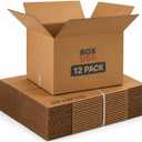 BOX USA Moving Boxes 20"L x 20"Wx 15"H (12-Pack) Large + Packaging Tape - Shipping, Mailing, Packing, Packaging and Storage