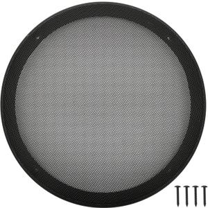 10" Speaker Grill Covers, Car Speaker Subwoofer Guard Protector, ABS Plastic Frame with Metal Mesh, Black - 1Pc