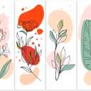 Ireer 4 Pcs Locker Magnetic Wallpaper 12 x 36 Inch Removable Locker Decorations Sticker Accessories(Soft Style)