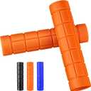 2-Packs Upgraded Kayak Paddle Grips, Non-Slip Silicone Kayaking Handle Wrap to Prevent Hand Blisters, Universal 1.18 Inches Removable Kayak Accessorie for Multiple Types of Detachable Oars (orange)