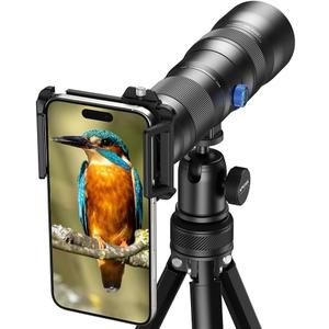 Evil Eye 20-60X Zoom Telephoto Lens, High Power HD Telephoto Phone Lens with Tripod and Universal Phone Clip for iPhone 16/15/14/13 Series, Samsung, Android Phone and Most Smartphone