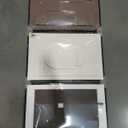 3D Textured Framed Abstract Wall Art, 3 Piece Modern Paintings Artwork for Walls, Black White Brown Geometric Sandstone Texture Pictures for Living Room Dining Room Bedroom Office Wall Decor 16x24 In