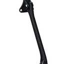 HOME&I Kickdown Door Stopper,7-Inch Door Holder Kick Door Kickstand Rubber Foot (Black, 7 Inch x 1 Pack)