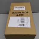 24 oz Round Meal Prep Bowls (50-Pack) - Reusable, BPA-Free - Perfect for Salads, Buddha Bowls & Healthy Lunches