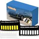 Front Bumper Fog Lights for Hyundai Santa FE 2024 2025-One Pair(L+R) LED Lamps Replacement front panel Trim, Function as Daytime Running Light & Turn Signal Light Water-proof Dust-proof