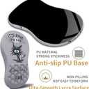 L-SPOUTTO Mouse Pad Wrist Support,Ergonomic Mouse Pad with Wrist Rest,Computer Mouse Pads Pain Relief Keyboard Wrist Rest with Coaster Set,Non-Slip Computer Mouse Pad for Desk Laptop Office-Black Cat