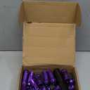 20pcs M12x1.25 Lug Nuts, Wheel Lug Nuts, Wheel Locks Lug Nuts, Universal for Car, Rustproof, Anti Deformation, Prevent Cracking, Sturdy and Durably, Has a Long Service Time, Easy to Instal (Purple)