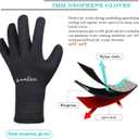 OMGear Neoprene Gloves Diving Wetsuit Gloves 3mm Flexible Thermal with Adjustable Waist Strap for Snorkeling Scuba Diving Surfing Kayaking Rafting Spearfishing Sailing