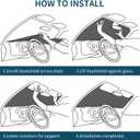 American Flag Fun Eyes Car Window Shade Heat Insulation Sun Shade for Car Windshield, Glitter Front Window Sunshade Hello USA Sun Visor Shade Sunshade Shield Keep Vehicle Cool (55x30 inches)