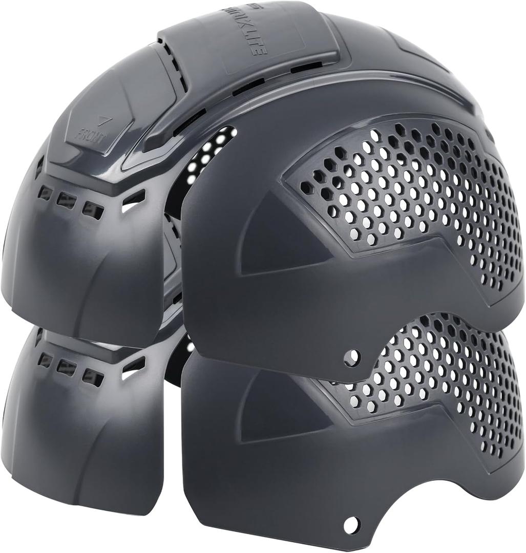 GREEN DEVIL Matrix Lite Series Bump Cap Insert for Baseball Caps EN 812 Universal Safety Bump Hat Insert for Men Women Vented Lightweight (2pcs * Grey)