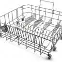 Upgraded 00770545 Dishwasher Lower Dishrack Compatible with Bosch Dishwasher, Thermador, Gaggenau, Kenmore, Replacement 00248823, 20007749, 00680474, 20008236 Dishwasher Lower Rack