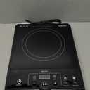 Mueller RapidTherm Portable Induction Cooktop, 1800W Hot Plate Electric Stove Top Burner. 8 Temp Levels, Auto-Off & Pot Detection, LED Display, Child Lock, 4 Programs, Burners for Cooking