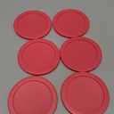 For 6 Red Round Replacement Cover Lid for 4 Cup Glass Bowl 6PK