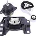 YBDDZH Engine Motor and Transmission Mount Kit Compatible with 20162019 Ford Explorer 2.3L L4 Turbocharged Automatic FWD Transmission,Replace OE A5634 BB5Z6038F A5917 FB5Z6068C A5875 BB5Z6038G 3pcs