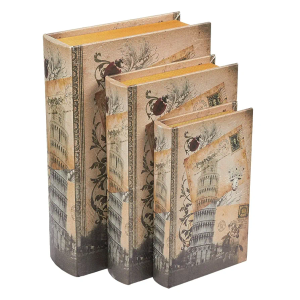 Book Safe – 3-Pack Fake Hollow Books, Hollowed Out Decorative Faux Books with Secret Hidden Compartment Box for Storage – Hide Jewelry, Money, Valuables, and More, Leaning Tower of Pisa Design Book Safe – 3-Pack Fake Hollow Books, Hollowed Out Decorative Faux Books with Secret Hidden Compartment Box for Storage – Hide Jewelry, Money, Valuables, and More, Leaning Tower of Pisa Design