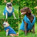 Tuff Pupper Reversible Fleece Sweater Vest for Dogs | Lightweight Comfortable Insulated Jacket | Front Zip Closure | Machine Washable | Built-in Leash Hole | Sizes for All Breeds (Small, Teal)
