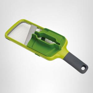 Joseph Joseph Multi-Grip Hand-held Kitchen Mandoline, Fruit and Vegetable Slicer with Food Grip and Adjustable Blades, Dishwasher Safe