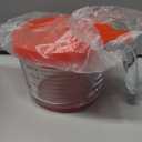 M MCIRCO 6 Pcs Glass Measuring Cups with Lids Set, 1-Cup, 2-Cup, 4-Cup Measuring Jugs with Handle, Nesting Liquid Measuring Cups for Kitchen