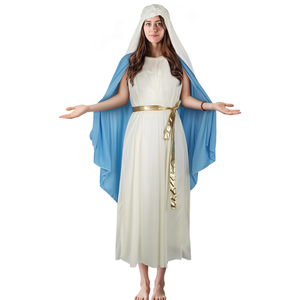 Women‘s Mary Costume Dress Robe Halloween Masquerade Cosplay Outfit Size XL