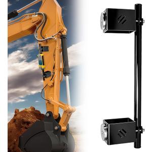 Upgrade Magnetic Mount for LR Receivers, Adjustable Dual-Magnet Bracket, Strong Hold for Flat-Back Dozer Blades, Backhoes & Excavators, No-Drill Quick Installation for Construction & Surveying
