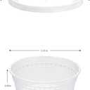 8 oz Clear Plastic Condiment Cups - 48-Pack with Lids, Airtight Small Food Containers, BPA-Free, Dishwasher Safe