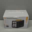 Toastmaster 2-Slice Toaster - Black with Stainless Steel - Kitchen Essential for Sandwich Bread & Breakfast Toast - Toaster with Wide Slots, High Rise Toast Lift & Cool-Touch Exterior 