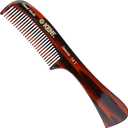 Kent 14T Tortoise Large Detangling Comb, Wide Teeth for Long Thick Curly Wavy Hair. Hair Detangler Comb For Wet and Dry. Saw-Cut from Cellulose and Hand Polished, Handmade in England