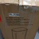 iTouchless SoftStep 50 Liter / 13.2 Gallon Stainless Steel Step Kitchen Trash Can, Soft-Close Lid, AbsorbX Odor Filter & Removable Inner Bucket, Slim Rectangular Pedal Recycling Bin for Home, Office (Brushed Silver)