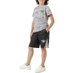 Boys Clothes Teen Athletic Shirts Gym Shorts Sets Summer Mesh Outfits 5-12Y