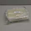 OUNONA Transparent Lid Snack Storage Box with Multiple Compartments Portable Food Container for Nuts Candy and Snacks Home Office and Outdoor Use