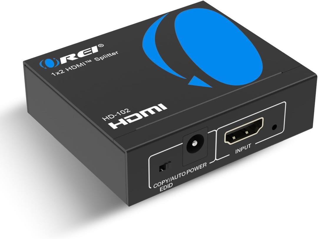 REI HDMI Splitter 1X2 HD-102 w/ USB Power Cable