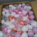 Star Ball Pit Balls for Toddlers- 200 Pcs Crush Proof Plastic Toy Balls for Toddler Ballpit, Ball Pits Play Tent, Baby Pool Water Toys, Christmas Party Decoration, Photo Props