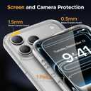 Miracase Magnetic for iPhone 17 Pro Case 6.3" with Screen Protector, [Compatible with MagSafe] Military-Grade Protection, Anti-Fingerprint, Slim Thin Phone Case for 17 Pro Cover, Clear