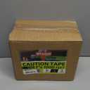 XFasten Yellow Caution Tape Roll Bulk, 3 in x 1000 ft (6-Pack), Thick and Durable Yellow Safety Tape for Barricades, Construction, Warning, and Hazard Areas  Easy to Loop, Weatherproof, Non-Fading