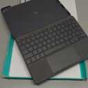 Logitech Combo Touch iPad Air Keyboard Case, Detachable Backlit Keyboard with Kickstand, Trackpad, Smart Connector, Oxford Gray, USA Layout