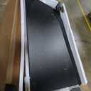 Tribesigns 8FT Conference Table, 94.48L x 47.21W x 29.52H Inches Boat Shaped Meeting Table with Rectangle Grommet, Modern Seminar Boardroom Table for Office Conference Room (Grey & Black, 8ft)