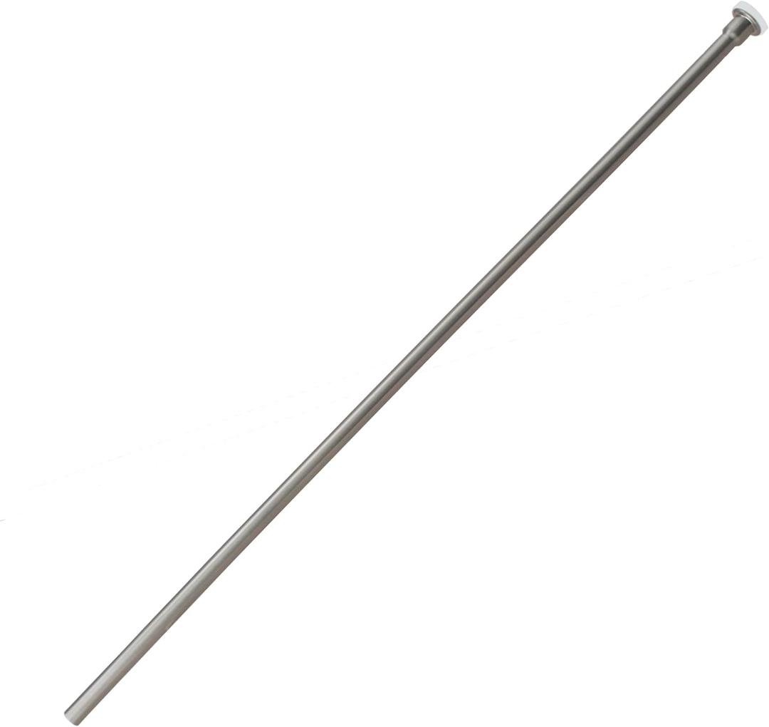 Westbrass R124-07 3/8" x 20" Flat Head Toilet Supply Riser, 1-Pack, Satin Nickel