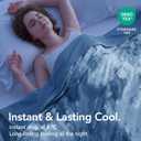 Topcee Cooling Blanket for Hot Sleepers, Absorbs Heat to Keep Body Cool for Night Sweats,100% Oeko-Tex Certified Cool Fiber, Breathable, Comfortable, Hypo-Allergenic, All-Season (90"x104"King Size).