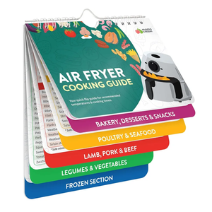 Air Fryer Cheat Sheet Magnets Cooking Guide Booklet - Air Fryer Cookbooks - Air Fryer Liners - Air Fryers Kitchen Gifts Gadgets 2025 - Air Fryer Accessories - Air Fryer Cooking Guide