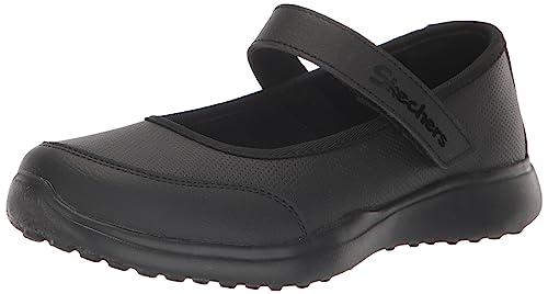 Skechers Kids Girls Microstrides-Recess Rules Sneaker, Black/Black, 3 Little Kid