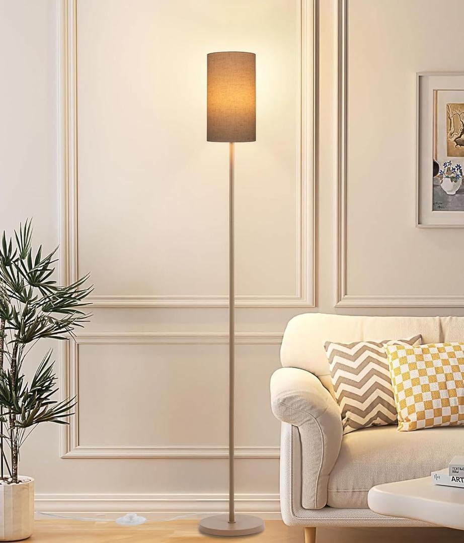 Floor Lamps for Living Room Modern Tall Lamp for Bedroom Office Corner (Brown, 65'')