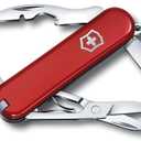 Victorinox Rambler Swiss Army Knife, Compact, 10 Functions, Swiss Made Pocket Knife with Magnetic Phillips Screwdriver, Scissors and Tweezers - Red