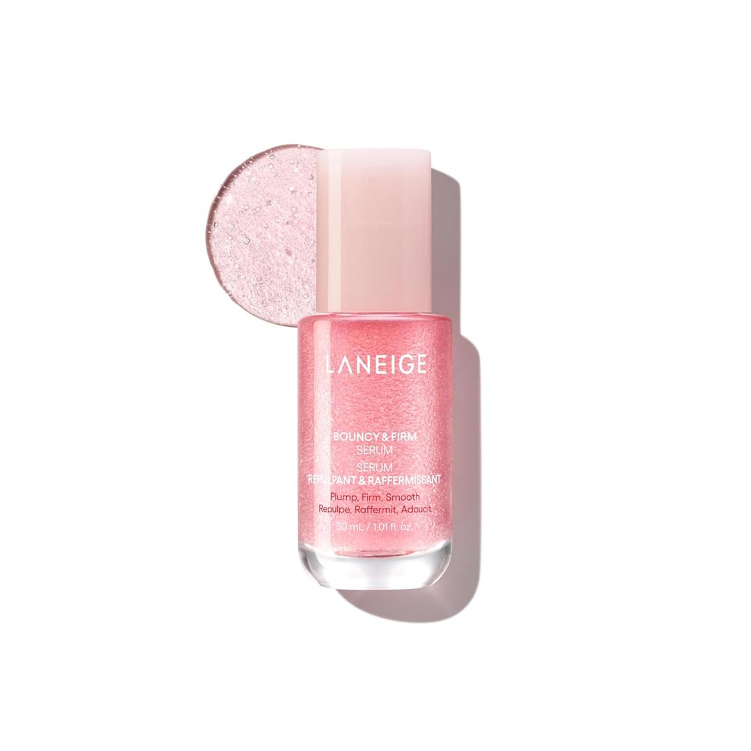 LANEIGE Bouncy & Firm Serum: Korean Slow Aging Collagen Serum with Peptides for Plumping, Firming, & Hydrating
